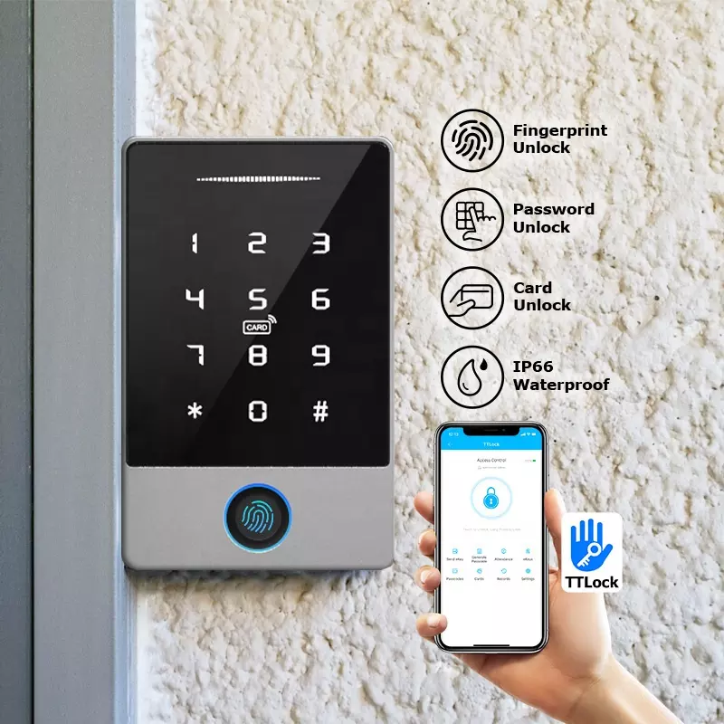 Mặt access control vân tay chuyên cho dãy trọ, kiểm soát ra vào SHILOCK K2F2