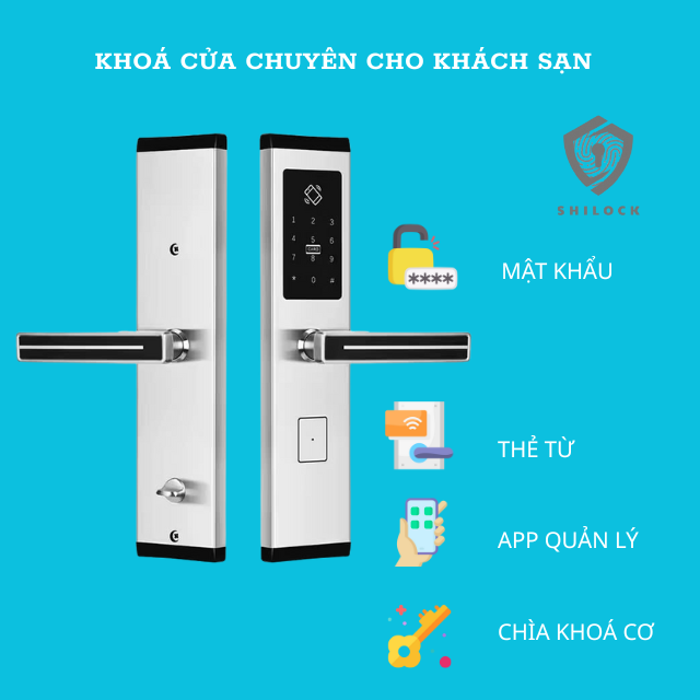 Khoá cửa chuyên cho khách sạn SHILOCK SLKS-02